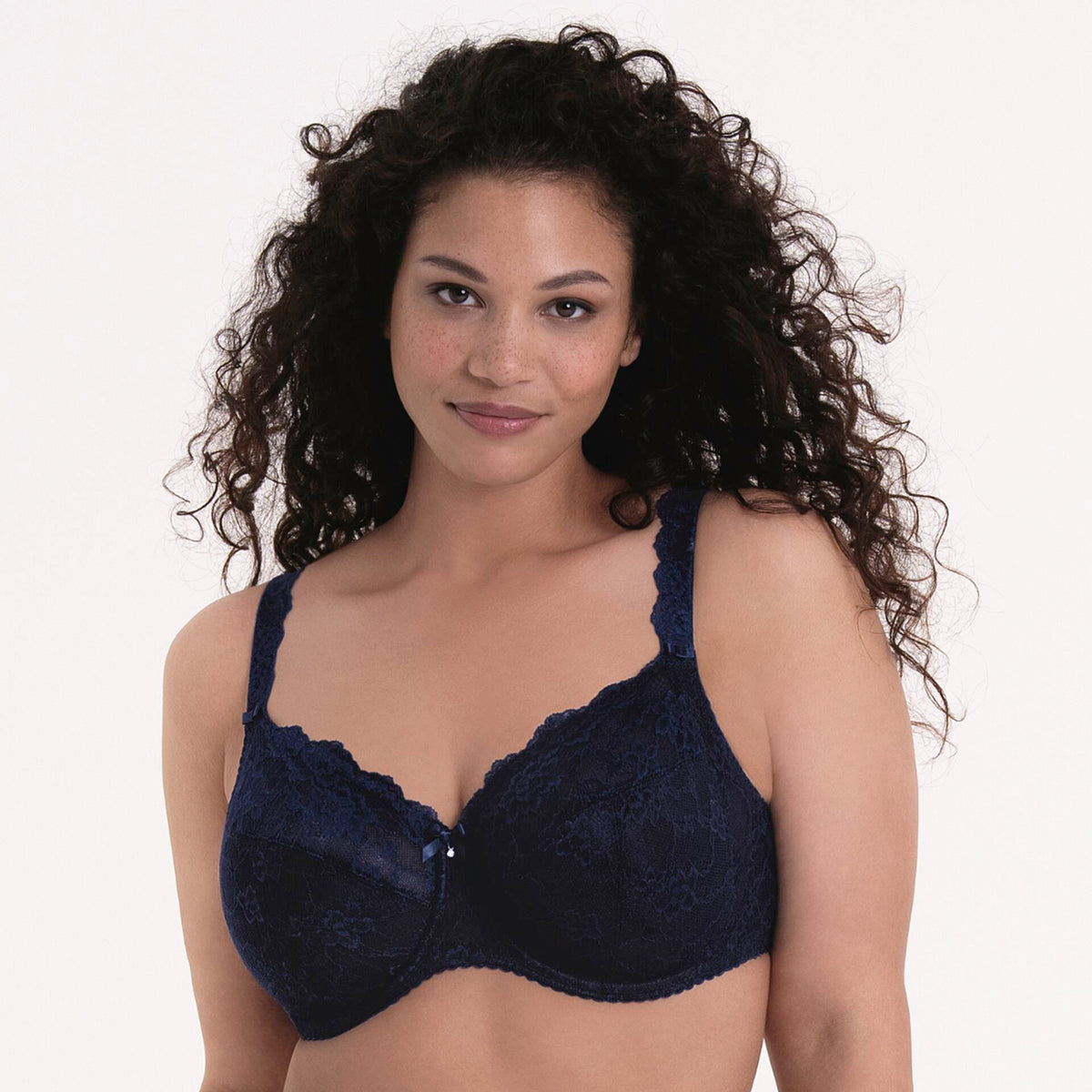 Rosa Faia Bobette Bügel-BH 5289 – Spitzen-BH große Cups F–J – schwarz, rubin