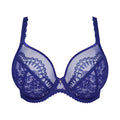 PrimaDonna Shimla Plunge-BH 0163584 – tiefes Dekolleté – Cups C–G – crazy blue