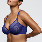 PrimaDonna Shimla Plunge-BH 0163584 – tiefes Dekolleté – Cups C–G – crazy blue
