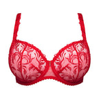 PrimaDonna Solisse Balconette-BH 0163642 – vertikale Naht – Cups C–G – true red