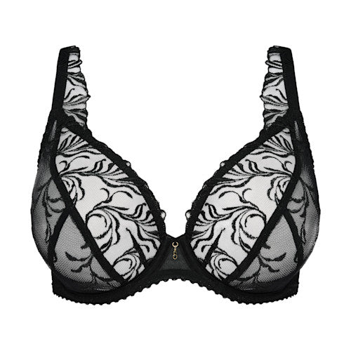 PrimaDonna Solisse Plunge-BH 0163644 – tiefes Dekolleté – Cups C–G – schwarz
