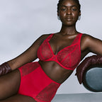 PrimaDonna Solisse Plunge-BH 0163644 – tiefes Dekolleté – Cups C–G – true red