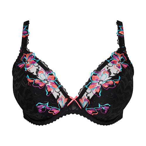 PrimaDonna Miyara Plunge-BH 0163622 – halb gepolstert – Cups C–G – floral eclipse